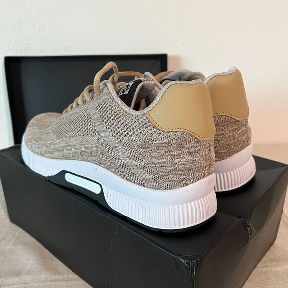 Conzuri Height Boost Sneakers Men’s 8.5 – Beige Knit – New With Box - Picture 2 of 8